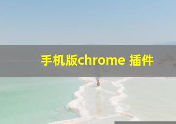 手机版chrome 插件